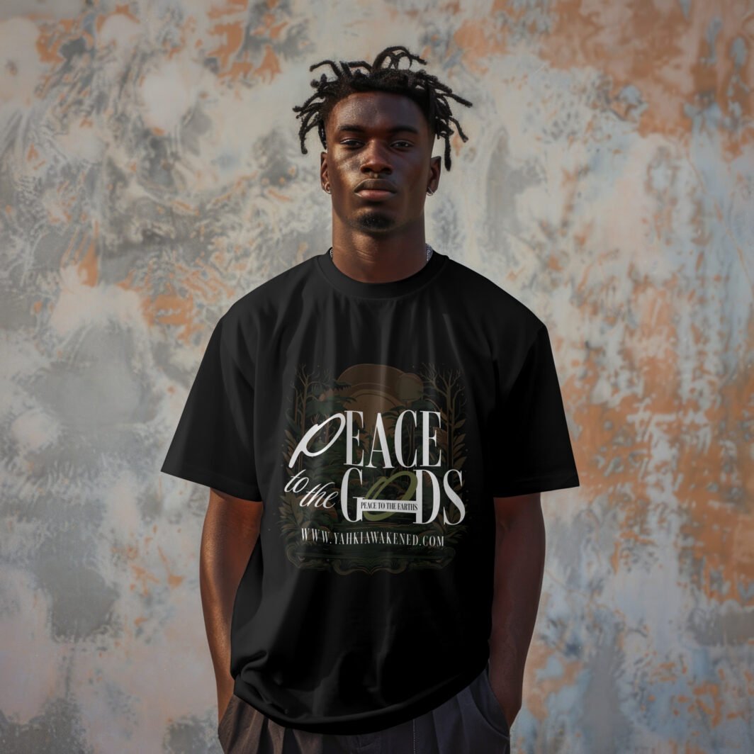 Peace to the gods, Peace to the earths Black tee