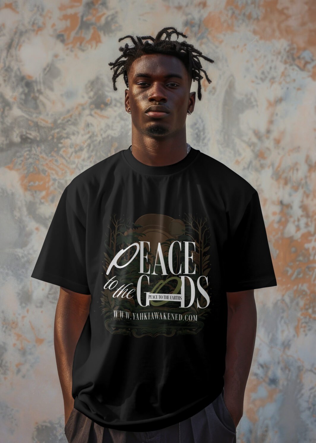 Peace to the gods, Peace to the earths Black tee